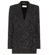 SAINT LAURENT Striped wool blazer,P00402493