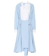 LOEWE Asymmetric cotton shirt dress,P00403233
