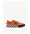 OFF-WHITE VULC STRIPED LOW-TOP CANVAS TRAINERS