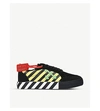 OFF-WHITE VULC STRIPED LOW-TOP CANVAS TRAINERS