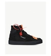 OFF-WHITE OFF-COURT LEATHER HIGH TOP TRAINERS,24635502