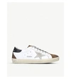 GOLDEN GOOSE SUPERSTAR LEATHER AND SUEDE TRAINERS,25181346