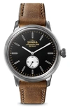 SHINOLA BEDROCK LEATHER STRAP WATCH, 42MM,S0120155183