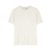 OFF-WHITE Ivory logo-print cotton T-shirt