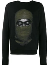 Ih Nom Uh Nit Balaclava Print Sweatshirt In Black