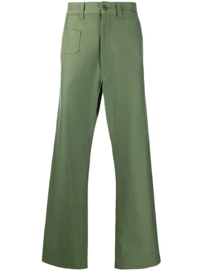 Junya Watanabe Wide-leg Trousers In Green