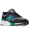 New Balance Men's 997h Running Sneakers From Finish Line In Black/verdite