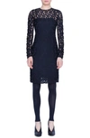 AKRIS PUNTO SIGNATURE DOT LONG SLEEVE TULLE DRESS,544500007178