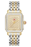 MICHELE ART OF DECO DIAMOND WATCH HEAD & BRACELET, 33MM X 35MM (LIMITED EDITION),MWW06T000192