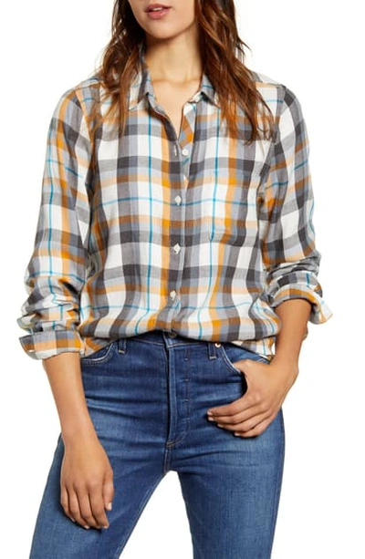 Lucky Brand Classic One-pocket Plaid Shirt In Multi