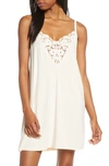 Eberjey Naya Lace Double-inset Chemise In Shell