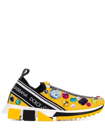 Dolce & Gabbana Sorrento Sneakers In Yellow