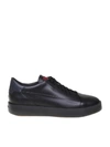SANTONI SNEAKERS LEATHER LACE-UP,11022111