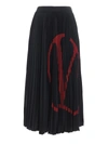 VALENTINO JERSEY PLISSE SKIRT,11021983