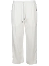 DOLCE & GABBANA CROPPED DRAWSTRINGS TROUSERS,11021934