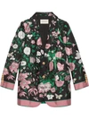 GUCCI SILK JACKET WITH FLORA PRINT