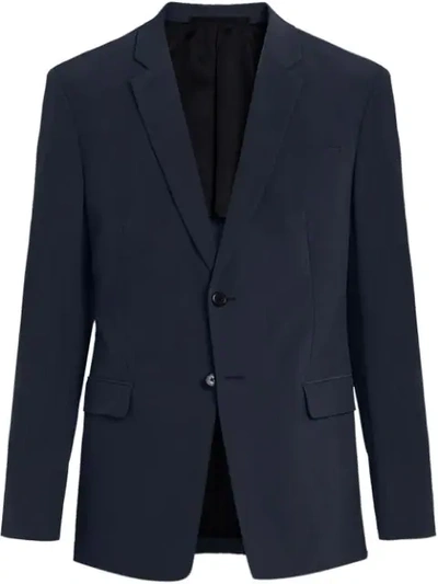 Prada Technical Fabric Single-breasted Suit In Blau