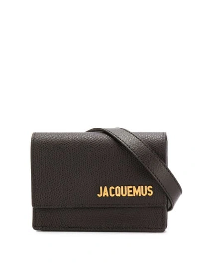 Jacquemus La Ceinture Bello Leather Belt Bag In Black