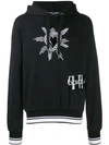 DOLCE & GABBANA EMBROIDERED HEART HOODIE