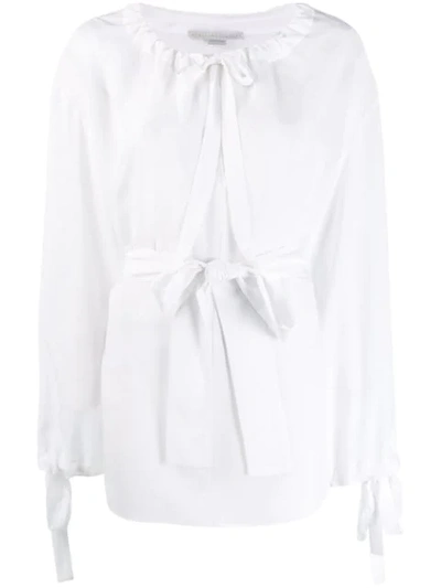 Stella Mccartney Tie Waist Loose-fit Blouse - 白色 In White