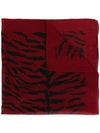 SAINT LAURENT TIGER PRINT BANDANA