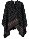 FENDI FF V-NECK PONCHO