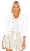 Retroféte Ada Puff-sleeve Denim Jacket