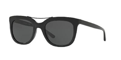 Tory Burch Square Sunglasses, 56mm In Grey-black