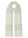 BURBERRY Giant Check Gauze Scarf