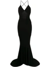 NORMA KAMALI FITTED EVENING DRESS