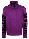 Gcds Snow Wool Blend Knit Sweater In Purple