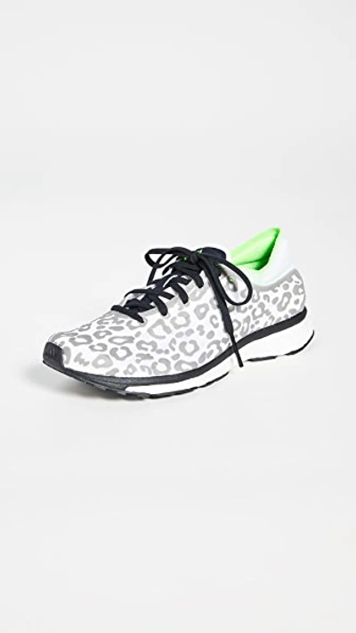 Adidas By Stella Mccartney Adizero Adios Leopard-print Mesh Trainers In Multi
