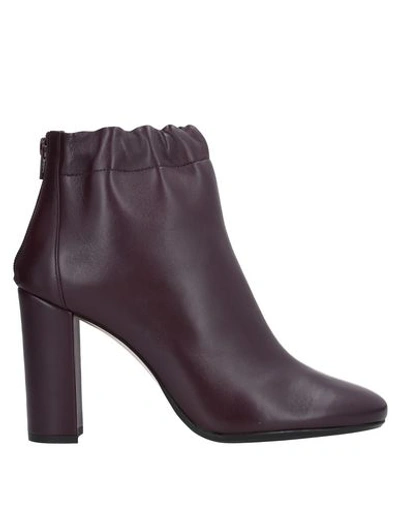 Anna F Ankle Boot In Maroon