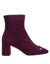 Rochas Ankle Boots In Purple