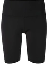 Wardrobe.nyc Bonded Stretch Jersey Biker Shorts In Black