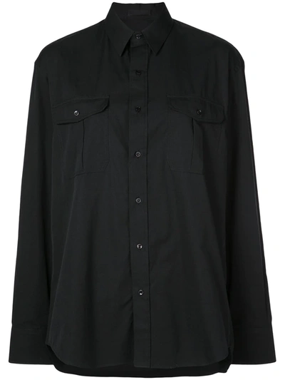 Wardrobe.nyc Release 03 Oversized Cotton-poplin Shirt In Black