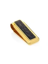 Saks Fifth Avenue Collection Goldtone Alligator Money Clip In Black Gold