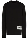 RICK OWENS LOGO PATCH SWEATSHIRT