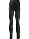 ISABEL MARANT STUDDED LEATHER TROUSERS