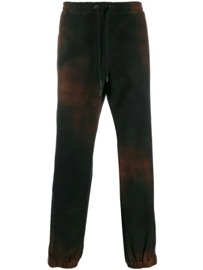 Mauna Kea Check Rosso Trousers In Black