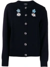 A.P.C. EMBROIDERED FLORAL CARDIGAN