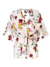 ALICE AND OLIVIA FLORAL PRINT SHEER BLOUSE