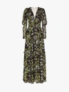 BYTIMO BYTIMO FLORAL PRINT LONG SLEEVES TIERED MAXI DRESS,193054213877564