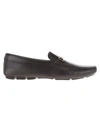 PRADA LEATHER DRIVER LOAFERS,11023130
