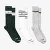LACOSTE Men's Ribbed Cotton Blend Sock 3-Pack