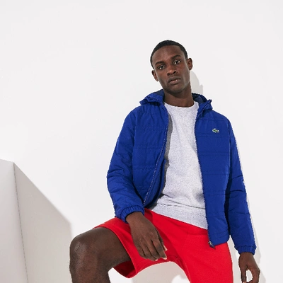 Lacoste Men's Sport Packable Water-resistant Zip Jacket In Navy Blue