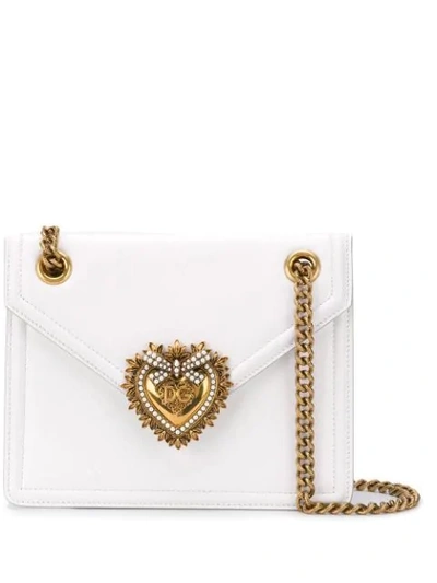 Dolce & Gabbana Devotion Crossbody Bag In White