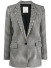 SANDRO HOUNDSTOOTH PATTERN BLAZER