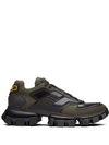Prada Cloudbust Thunder Knitted Trainers In Green