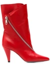 GIVENCHY ZIPPED MID-HEEL BOOTS